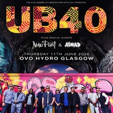 UB40, OVO HYDRO GLASGOW, THURSDAY 11TH JUNE 2026
